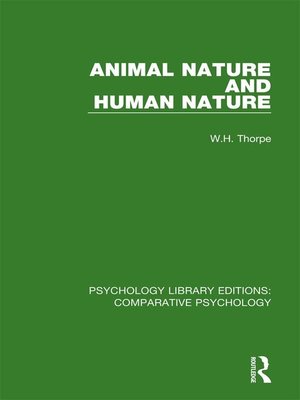 cover image of Animal Nature and Human Nature